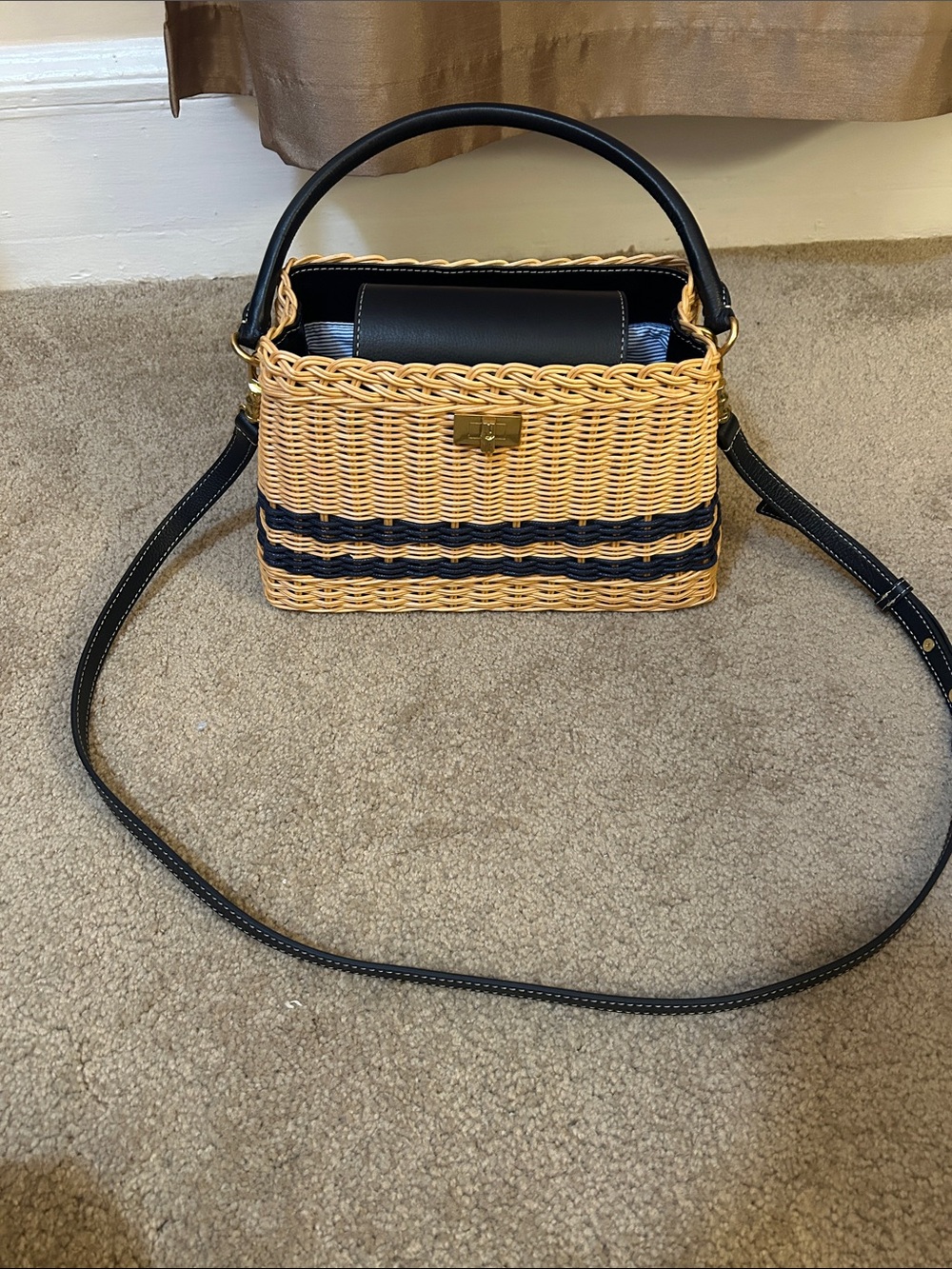 J.McLaughlin Faith Wicker Handbag - Picture 6 of 16